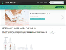 Tablet Screenshot of cerepharma.com